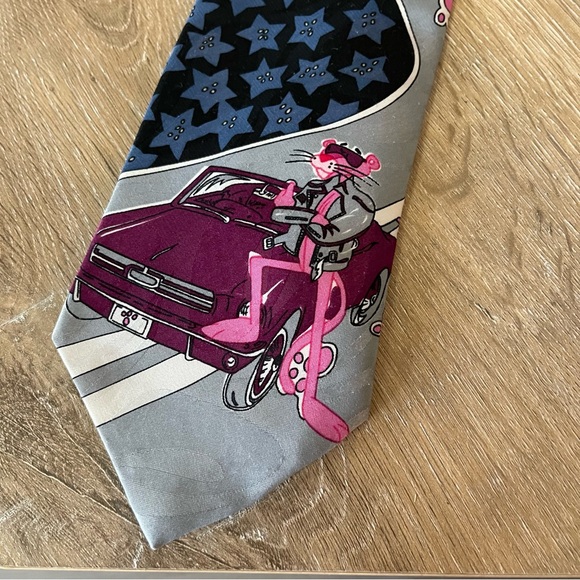 VINTAGE 1993 MENS NECK TIE The Pink Panther - Picture 6 of 9